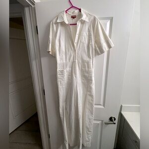 STAUD white jumpsuit